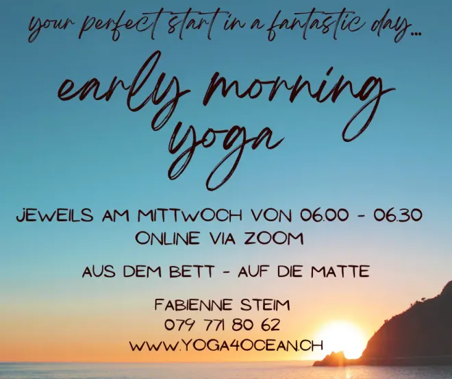 early morning yoga