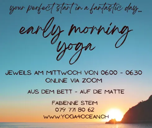early morning yoga
